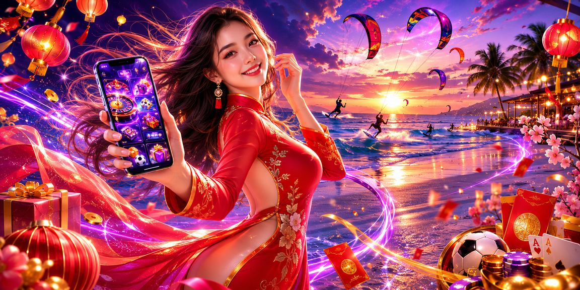 Phong bì đỏ và áo dài truyền thống tại Mũi Né trong dịp lễ tết cùng bonus casino
